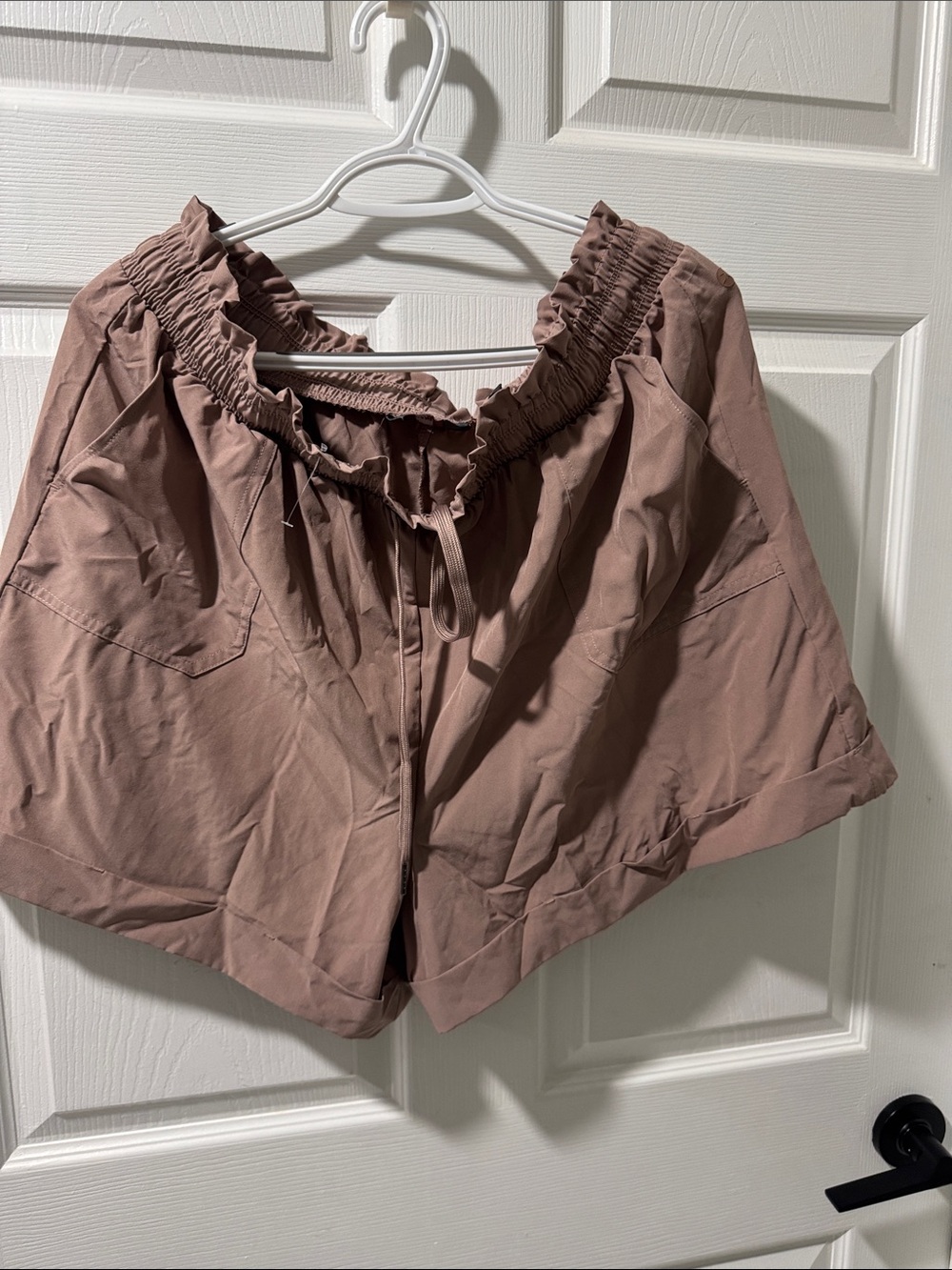 Danskin Mauve Brown Lightweight Drawstring Shorts